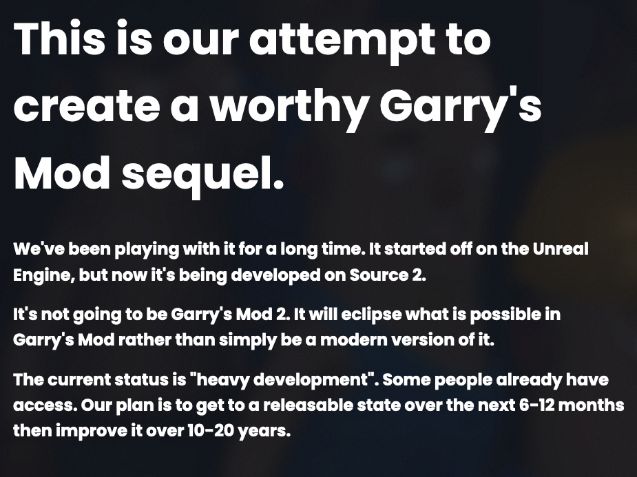A Garry's Mod sequel is in the works